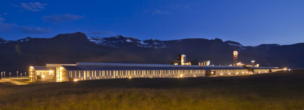 Fjarðaál – aluminum smelter