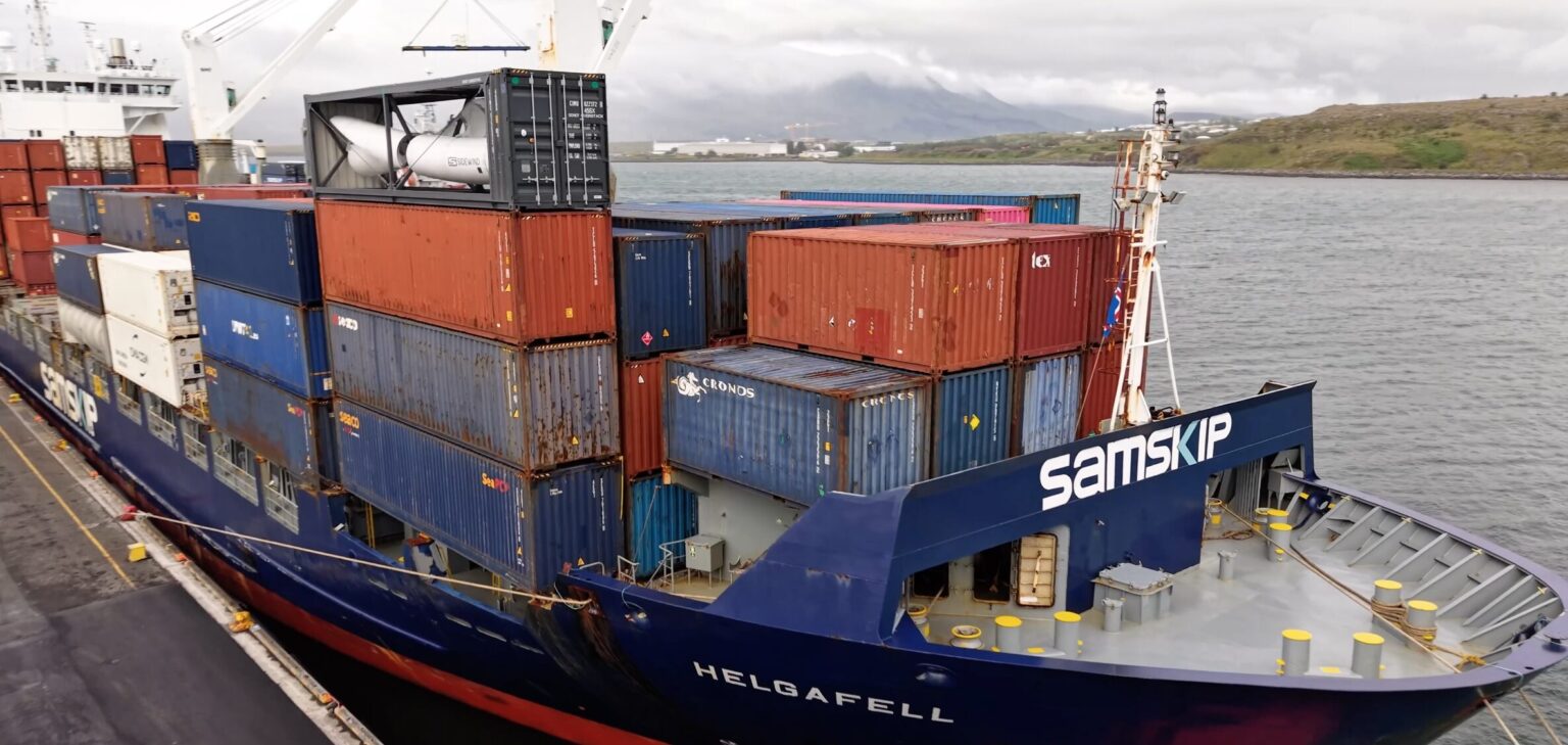 Helgafell container ship