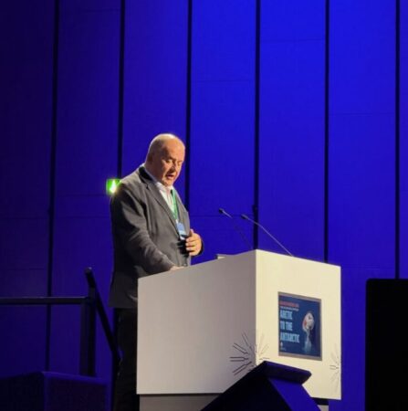 Arnór Þórir Sigfússon delivered a presentation at the opening of the conference.